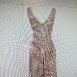 Rose gold sequin dress